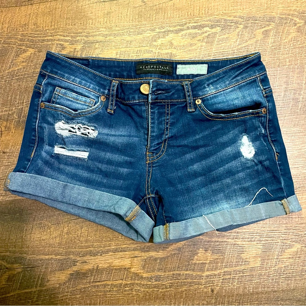 Aeropostale Midi Jean Shorts